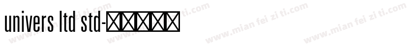 univers ltd std字体转换